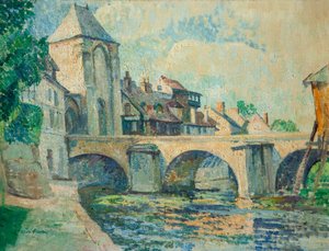 Moret-sur-Loing door Edgar Rowley Smart